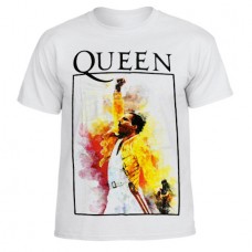 Футболка Queen Freddie Mercury белая