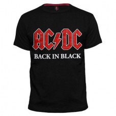 Футболка AC/DC (Back in Black красное лого)